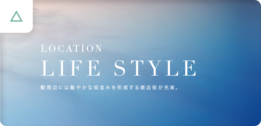 ウェブアクセシビリティに対応していない例。新築分譲サイトのタイトル部分のキャプチャ画像。背景が薄いブルー、文字がホワイトで読みづらい。