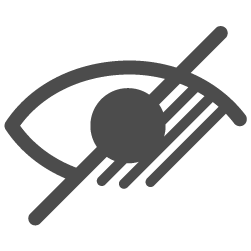 視覚障がいのある人のアイコン